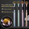 Three Sided Toothbrush for Kids Soft Bristles Ergonomic Handle Special Needs Toothbrush Gentle Non-slip Grip Sensory Toothbrush