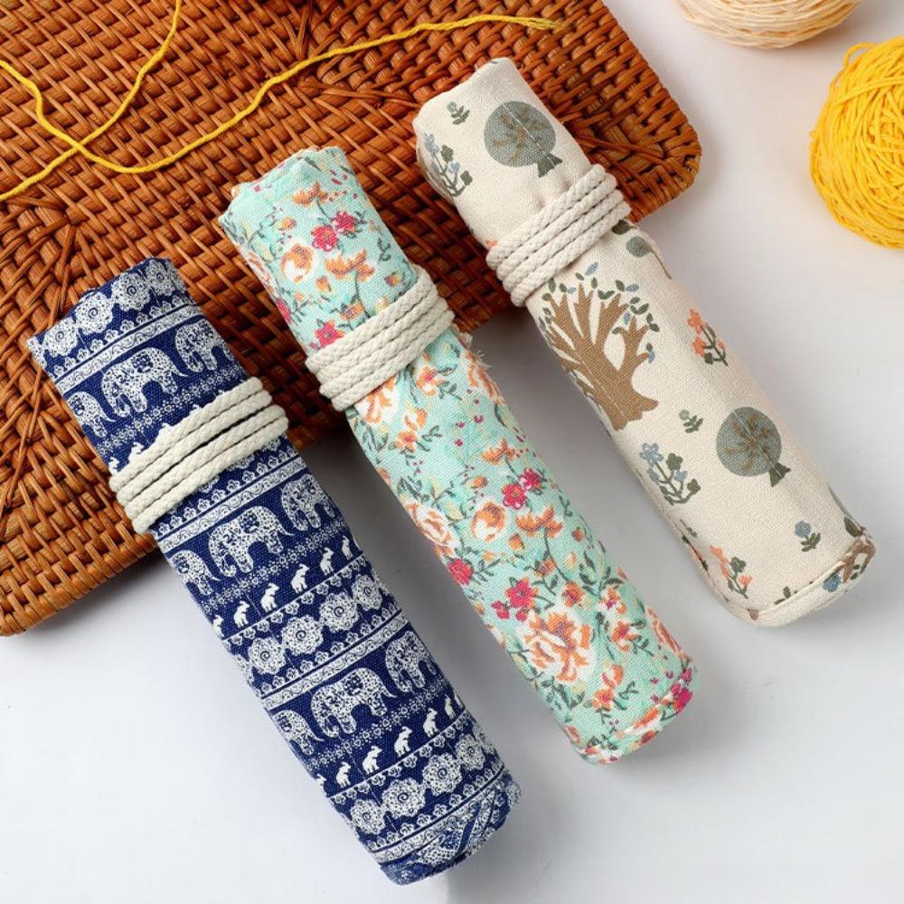 Waterproof knitted storage bag with stainless steel knitting needles beginner's yarn knitting tool for knitting neck warmer