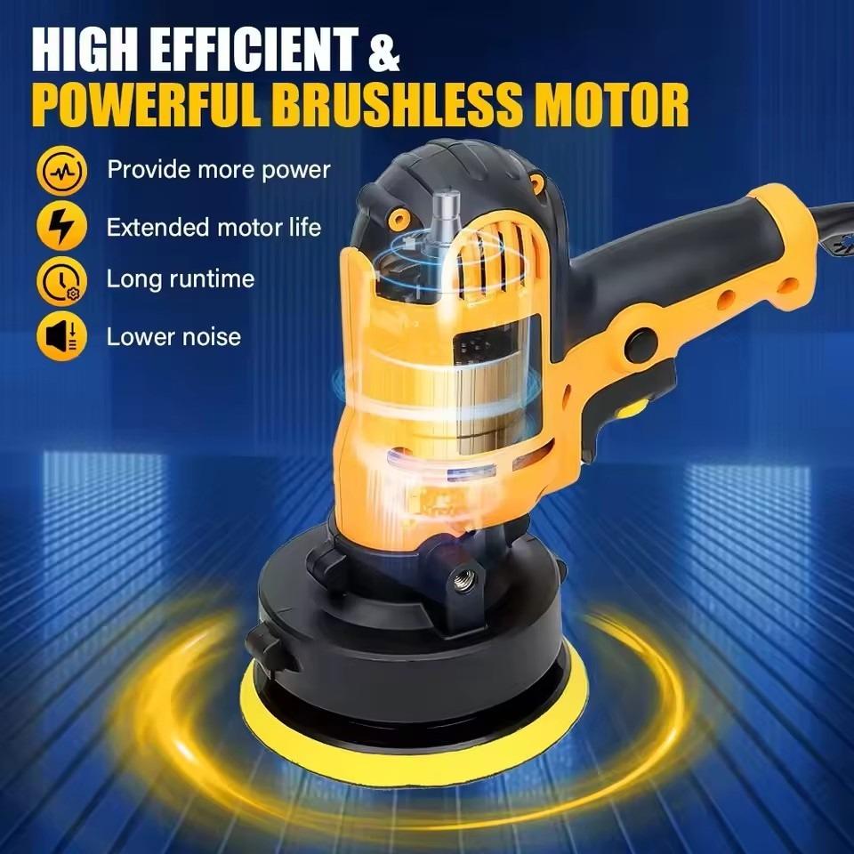 Electric Car Polisher Car Beauty Waxing Machine Adjustable Speed Sanding Waxing Tools Automotive Polishing Scratch Repair