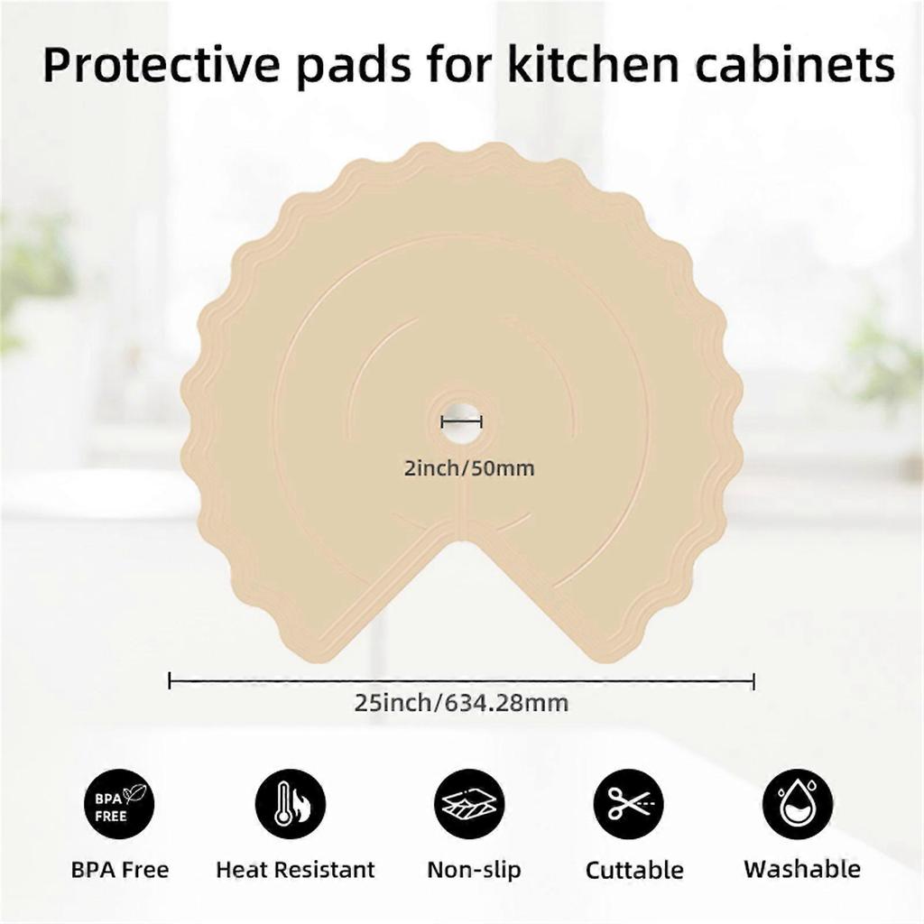 Tapis Faciles à Utiliser pour Meubles de Cuisine Durables Tapis de Rangement en Silicone pour Maisons Cuisine Protéger Tapis de Table Non Adhésif Kaki