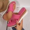 New Style Shoes: Large-sized Round-toe Retro Women's Shoes with Hollowed-out Wedge Heels, Large-sized Flip-flops