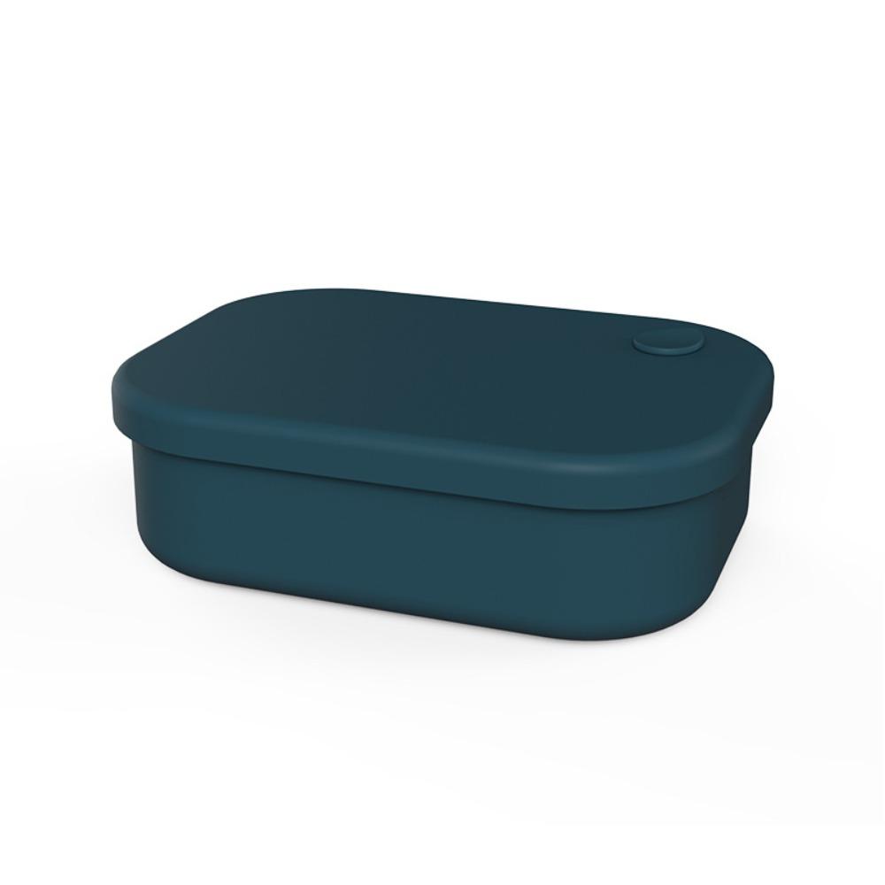 BPA-free Silicone Lunch Box 4 Compartments Food Storage Container Microwave Safe Lunch Box  Picnics