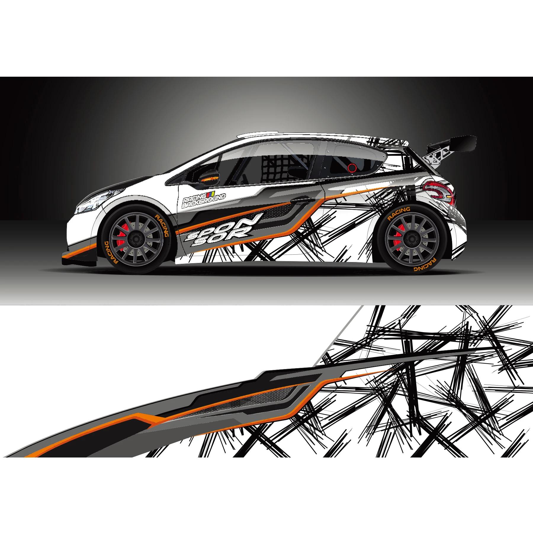 Sketch Car Full Wrap Sticker Car