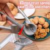 Portable Nut Cracker Silver Metal Walnut Clip Nut Cracker Opener Walnut Plier Nut Shelling Tools Kitchen Gadgets Accessories