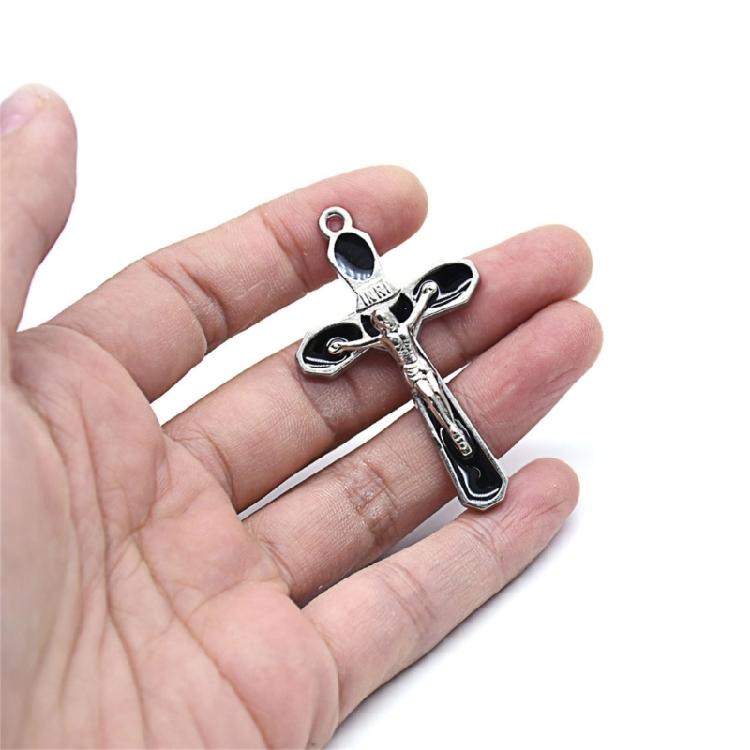 10pc Christ Cross Pendants for DIY Necklaces Bracelets Earring Key Chain