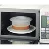 PEARL METAL Microwave Cooking White Chiffon Sponge Cake Pan, 18cm, Outer Diameter 220mm X Height 135mm, Easy To Cook In the Microwave, Made In Japan,