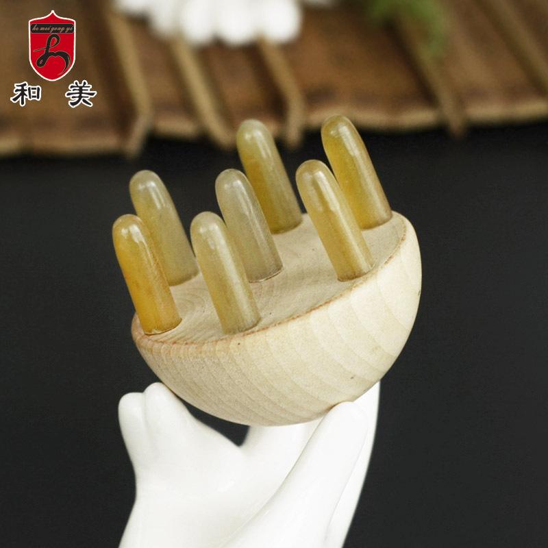 Croissant massage comb scalp massage hair treatment comb croissant head meridian comb massage small comb