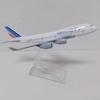 Diecast 16cm Metal Alloy B747 Aircraft Air France Airplane Model 1/400 Scale with Stand 747 Aviation Souvenir Plane
