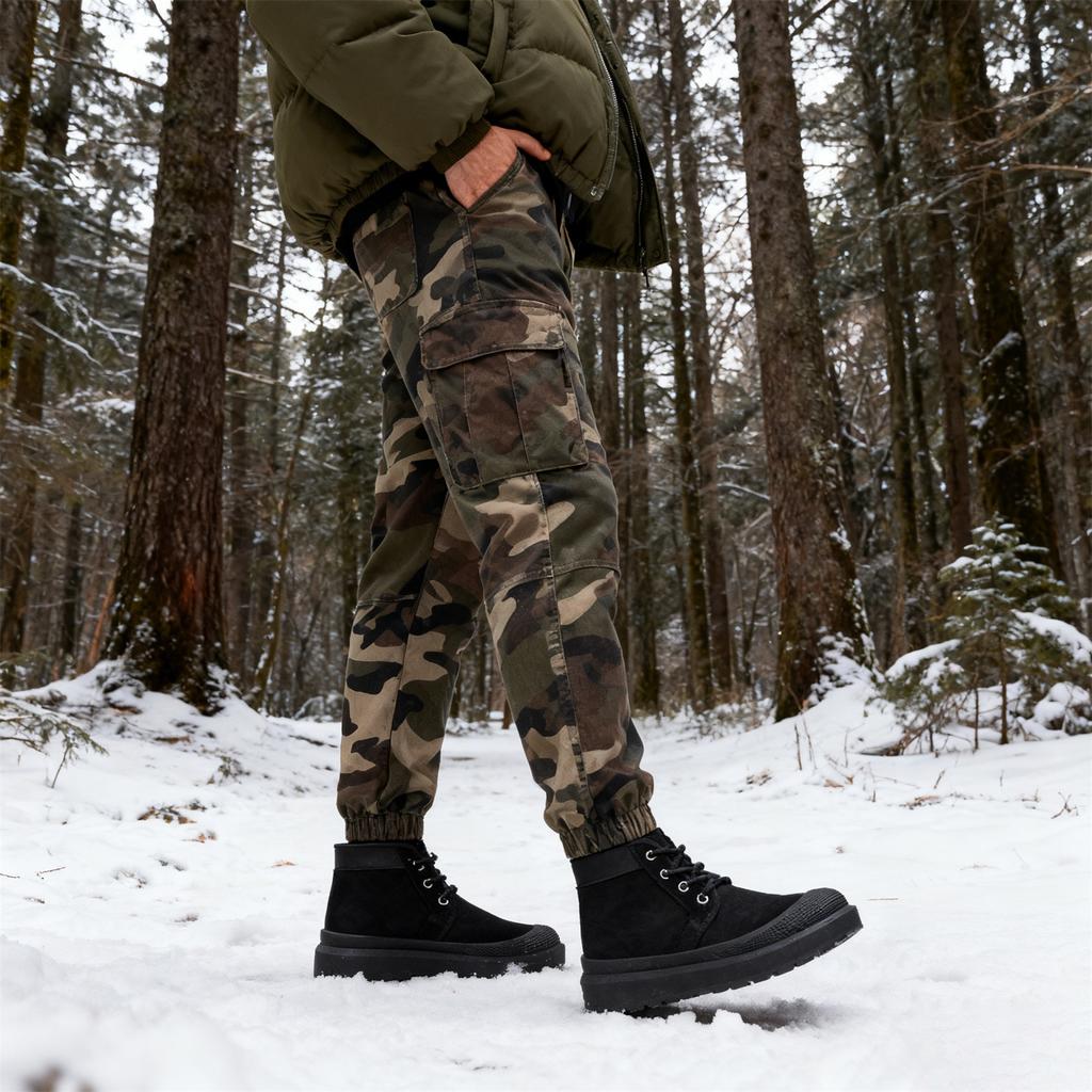 Men's Fashionable Outdoor Comfortable Warm Casual Thick-Soled Cotton Shoes