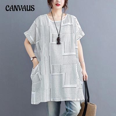 T-shirt d'été ample à manches courtes pour femme, grande taille