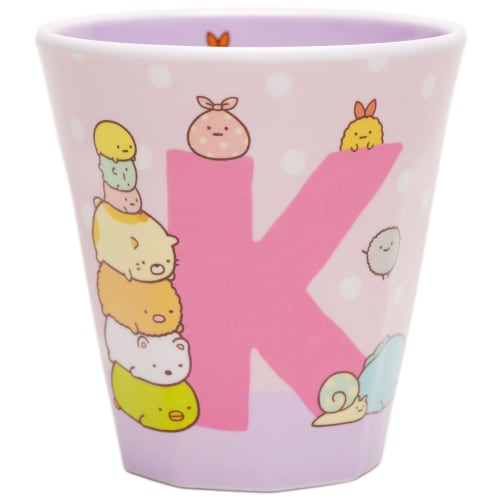 

T S Factory Pink Sumikko Gurashi Melamine Cup with Initial K, 270ml (SG-5525377K)