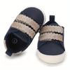 Adorable Floral Print Sneakers Baby Girls Trendy Comfy Slip On Slippers Adjustable Hook Loop Fastener