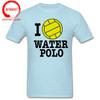 Funny Unisex T Shirts Unisex Novelty Tshirt I Love Waterpolo Cool T Shirt Unisex Cotton Tshirt Summer Brand TShirt Euro Size Tee Shirt