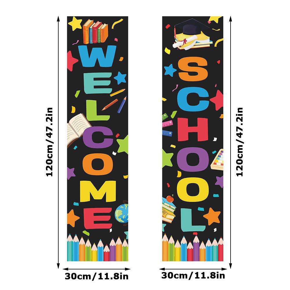 Back to School Banner Welcome Banner Classroom Party for Kindergarten Pre-school Primary High School Classroom Decorations