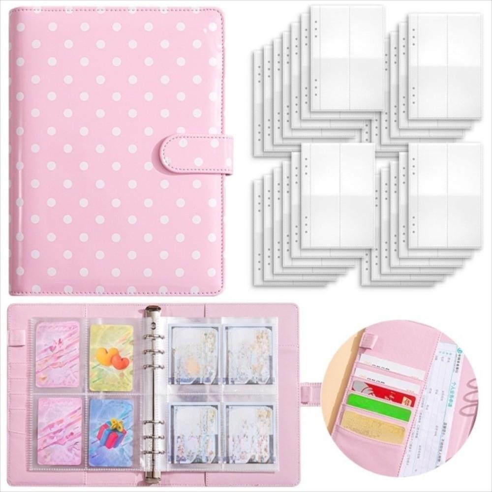 Colorful A5 Handbook Storage Bag PU Notebook Binder Save Budget Loose-leaf Binder Budget Planner