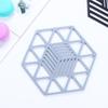 Desktop Geometric Hollow Non-slip Silicone Heat Resistance Trivet Mats Coaster Cup Pad Placemat