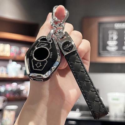 Car Key Case Cover Key Holder with Keychain for for BMW 3 5 7 Series M3 M5 M6 X3 X5 Z3 Z4 Z8
