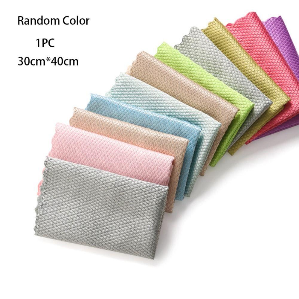 

Quick Drying Wiping Rags Anti-Grease Scouring Pad Fashion Cleaning Cloth 30x40cm