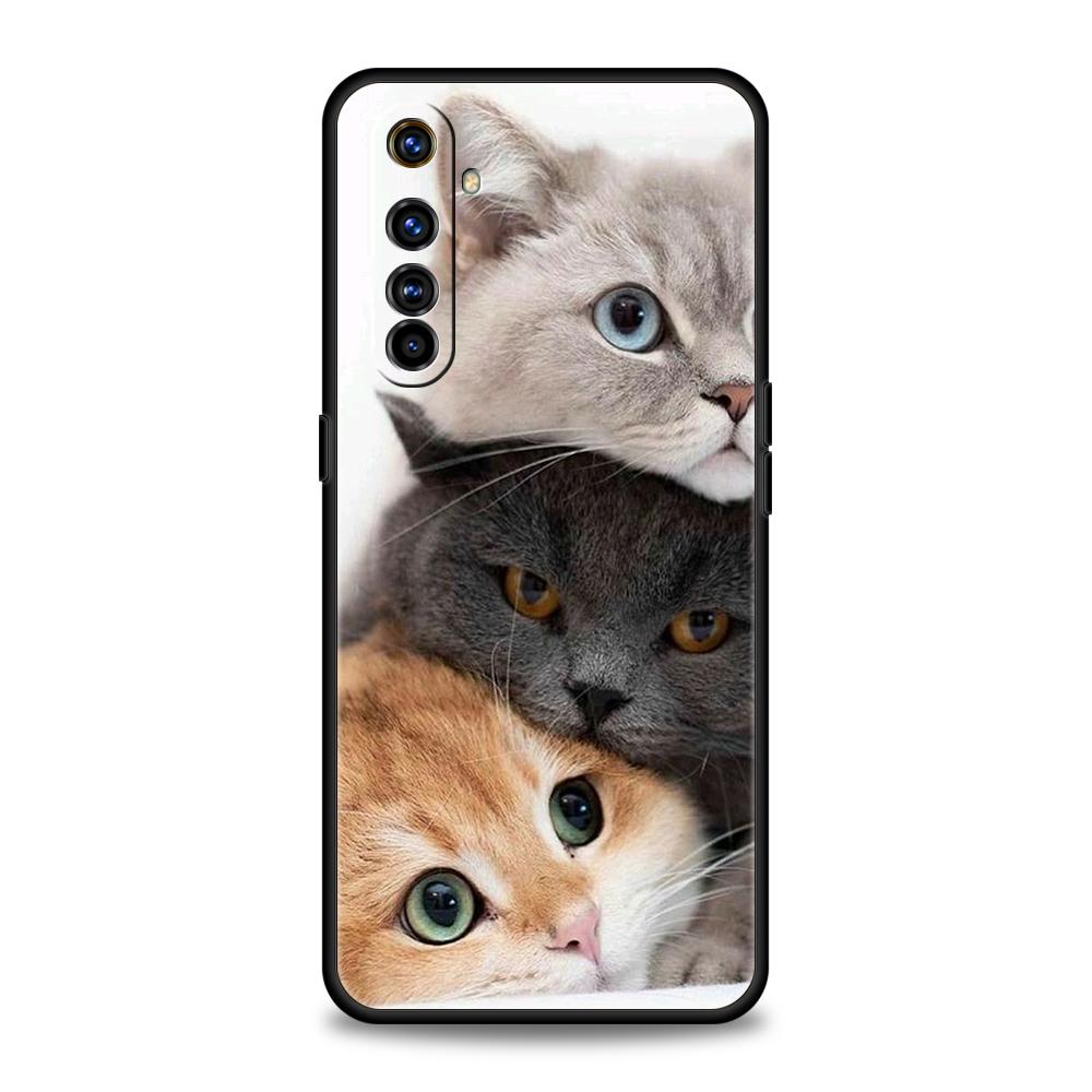 Kawaii Liebeskatze Handyhülle Für Realme 13 12 11 10 9 8 5G 7 C25 C35 GT5 GT3 GT2 Pro Plus Für Realme GT Neo 2 3 3T 5 Hülle
