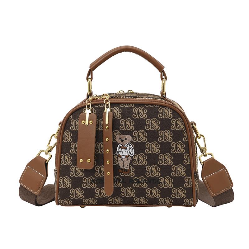 2026 Bear Embroidery Crossbody Bag - Women's Fashion Versatile Shoulder Bag