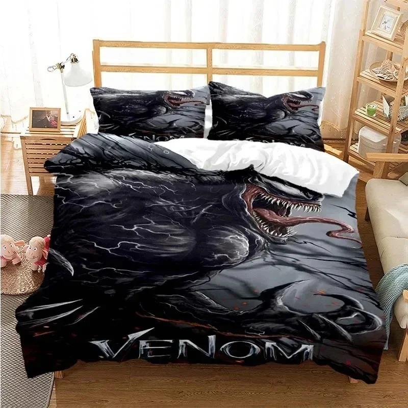 

Комплект постільної білизни Venoms Підодіяльник Постільний комплект Підодіяльник Наволочка Підодіяльник king Queen Size Комплект постільної білизни для дорослих хлопчиків EU Single 135x200cm