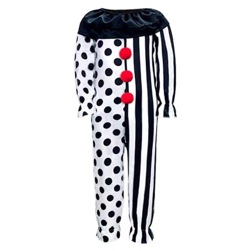 Halloween costume broken soul clown costume, horror movie Halloween costume stage performance costume
