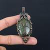 Tree Of Life Prehnite Gemstone Pure Copper Wire Wrapped Handmade Pendant Jewelry