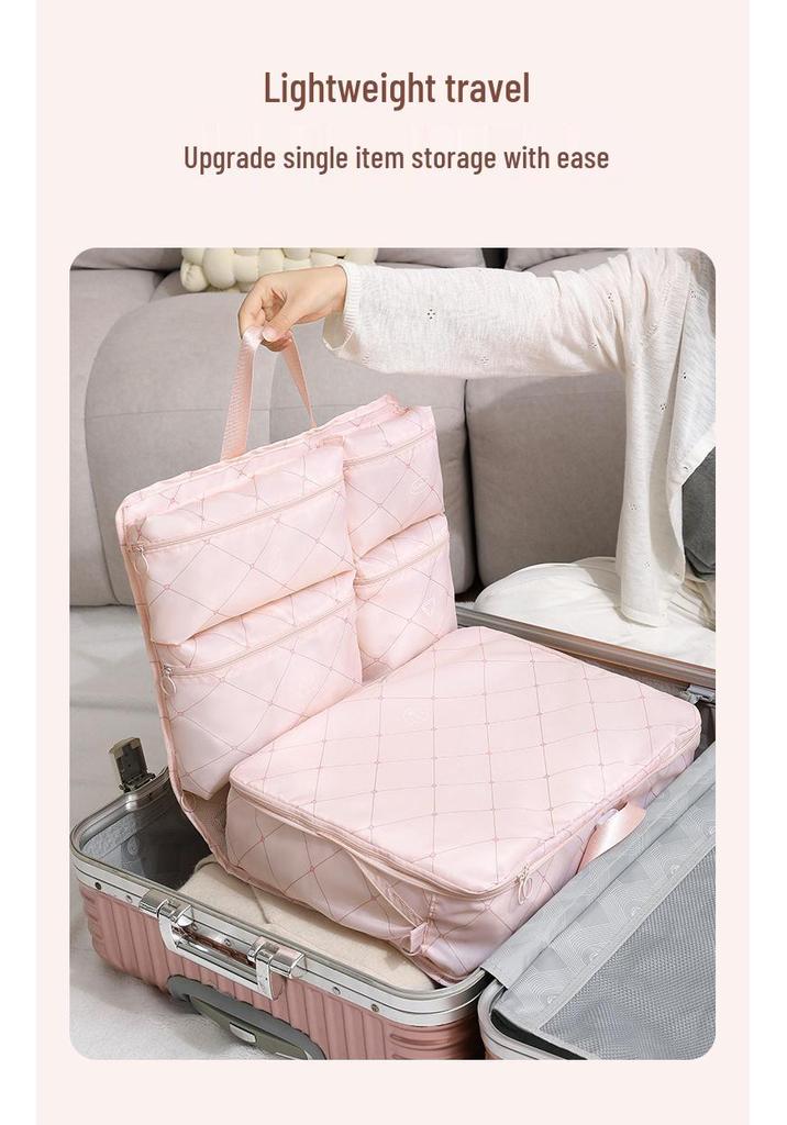 Compact 7-in-1 Hanging Travel Organizer: Large Capacity for Underwear and Clothes
