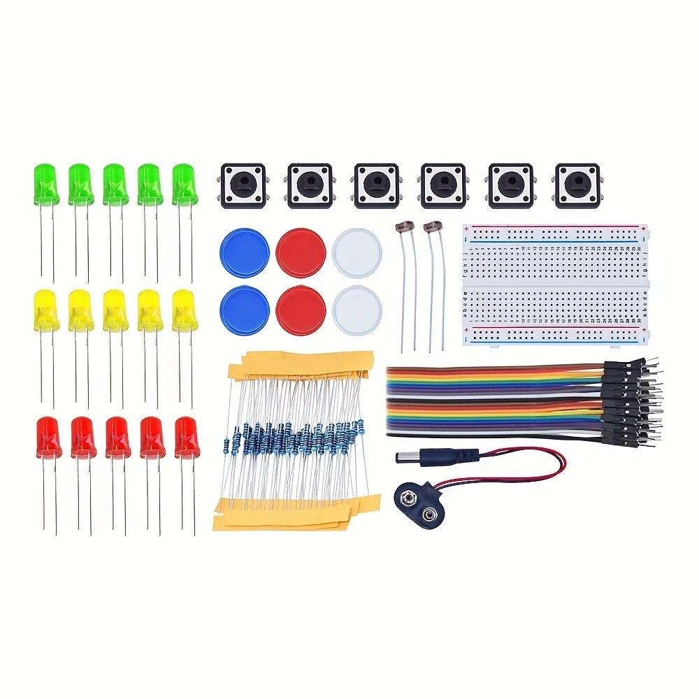 DIY Electronic Starter Kit for UNO R3 Arduino Circuit Board Electronics 12-in-1 Programmable Engineering Coding Education
