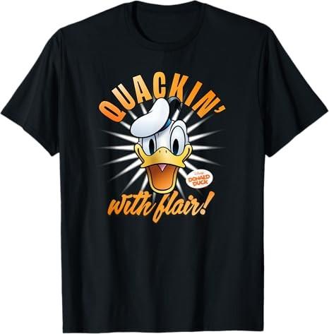 Donald Duck 90th Anniversary Quackin With Flair TShirt S
