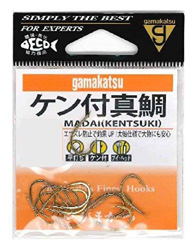 Gamakatsu Red Sea Bream Hook Gold Size 12 Fishhook No. 12