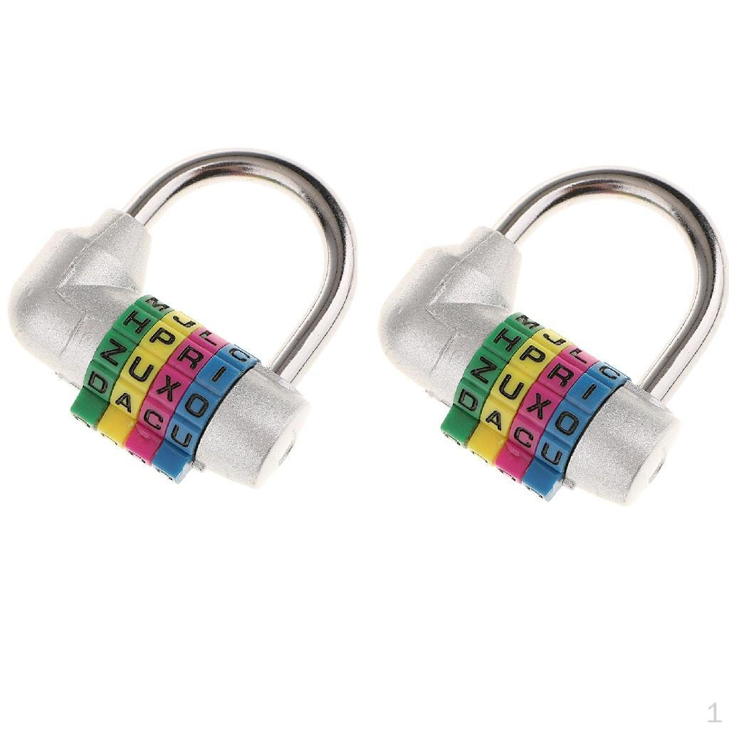 

2 шт. 4-значный кодовый навесной замок для чемодана, багажный замок