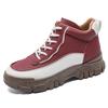 Fashion Natural Leather Autumn Women's Luxury Boot Casual Sneakers Beige Black And White Woman Shoes Sports Excercise Sport