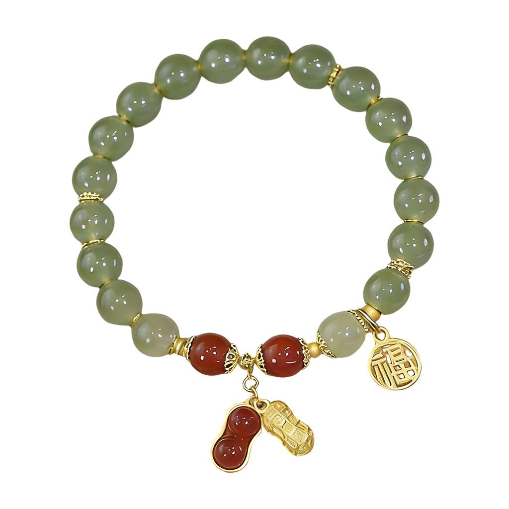 Modern Chinese Inspired Bead Bracelet Elegant Wristband Handmade Beads Jewelry Fashion Accessory For Ladies