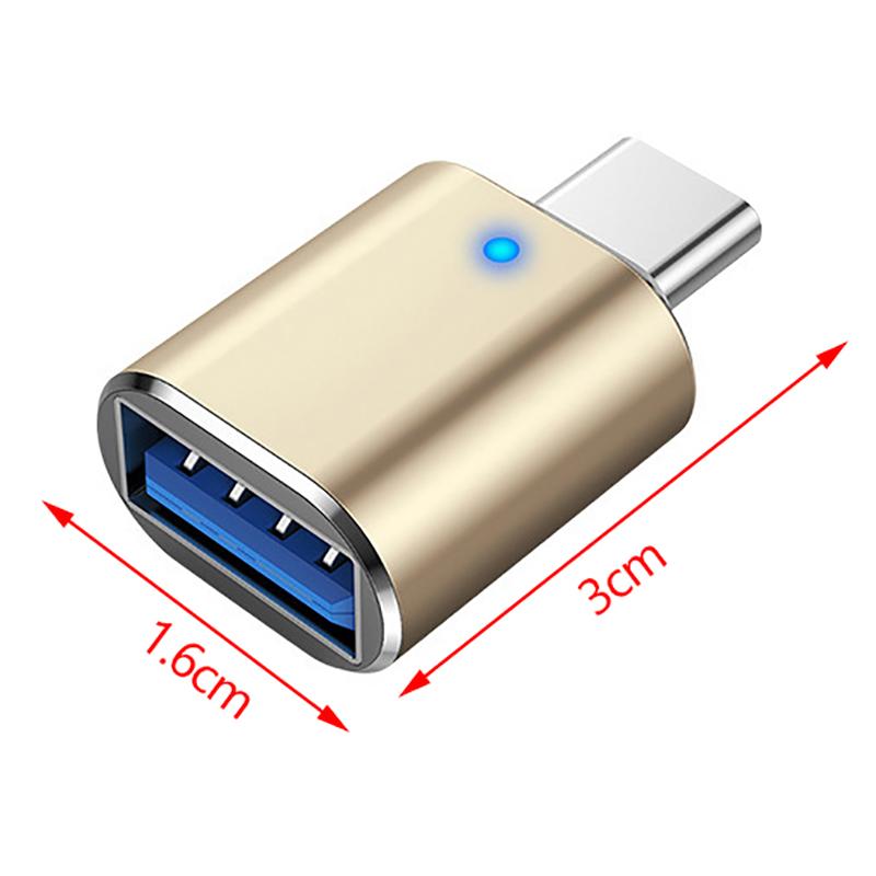 Aluminum Usb 3.0 To Type C Adapter Otg To Usb C Usb-A To Micro Usb Type-C Female Adapters For Macbook Pro/Air And Smartphone