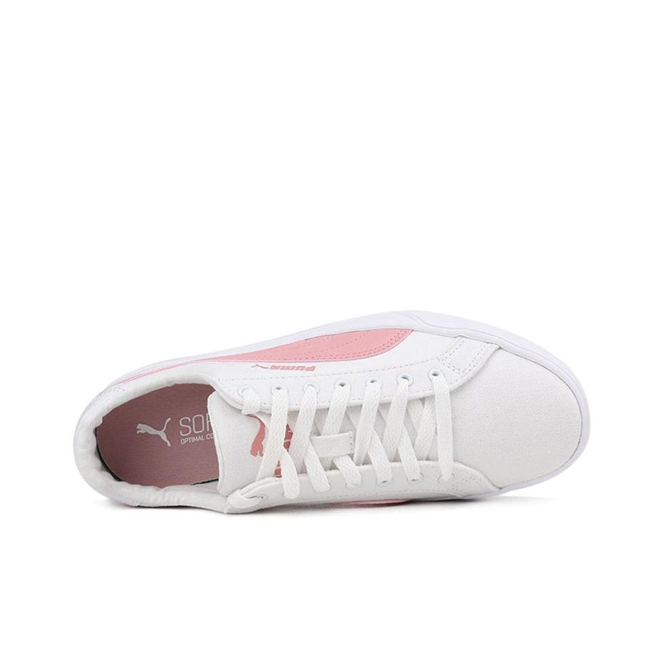 Puma Smash Vulc Canvas Comfortable Low-Top Skate Shoes Unisex Sneakers Pink 374754-05