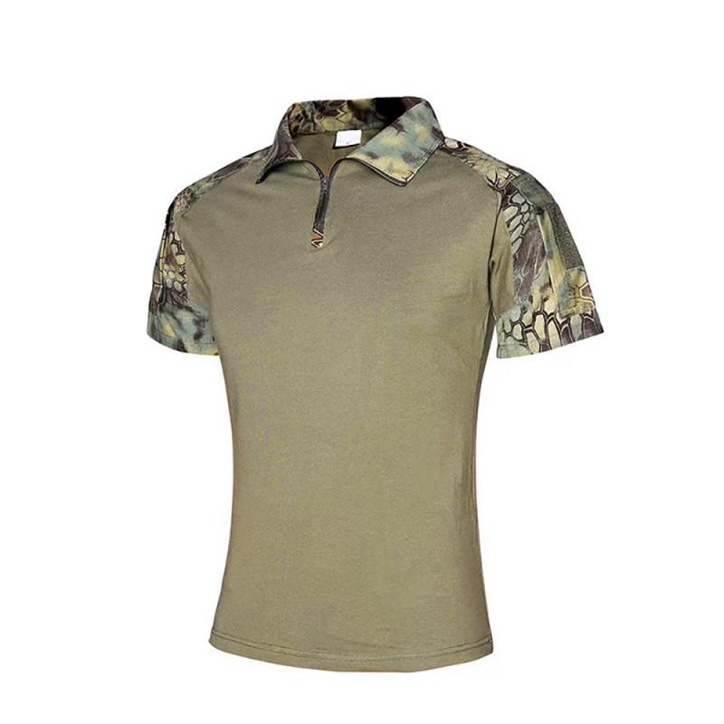 G2 Frogsuit Top Men's Camouflage Short-sleeve Training Outdoor Sports Combat Lapel T Military Uniform