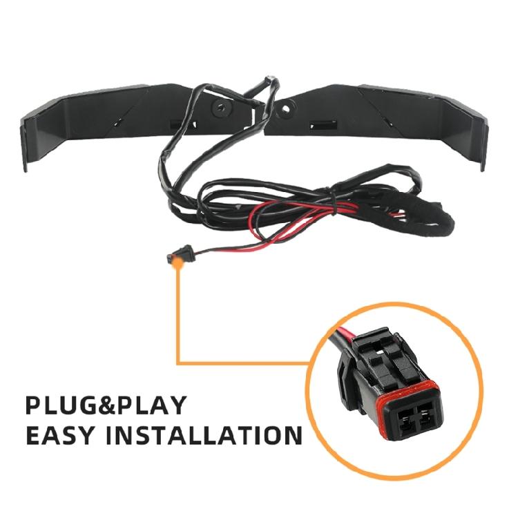 1 Pair Hand Guards Waterproof Protector Kit with LED Lights for Can Am Ryker 600