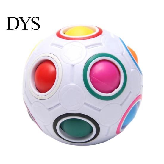 Football Sensory Toys Fidget Toy with 12-Holes, Stress Relief Press Ball Tactile Feedback Toy, Mini Push Rainbow for Adults and Kids