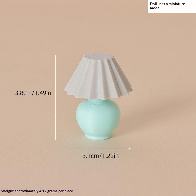 Miniatur-Falten-Tischlampe Puppenhauszubehör 1:12er Maßstab Mini Schreibtischlampe für Puppenhaus Schlafzimmer Wohnzimmer Dekoration