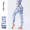 New Arrival Women's Yoga Leggings: High-Waisted, Butt-Lifting, High-Elasticity Base Layer with Blue-and-White Porcelain Digital Print