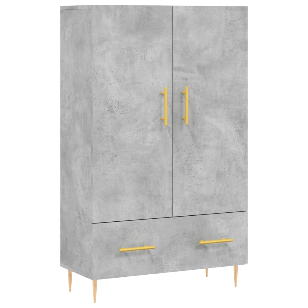 Highboard Concrete Grey 69.5 X 31 X 115 Cm Particleboard