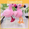 Lively Flamingo Plush Toy Hanging Keychain In Red Yellow And Orange Shades