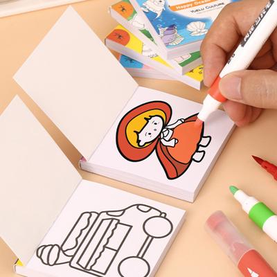 Dětská kniha čmáranice Dětská 5 motivů 50 obrázků Stimuluje představivost Přenosná mini graffiti kniha s jednoduchými vzory
