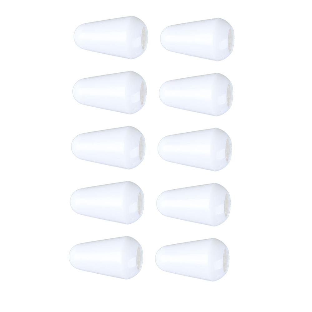 20PCS Plastic Guitar Switch Tips White/Yellow/Black Switch Knob Cap Guitar Accessories