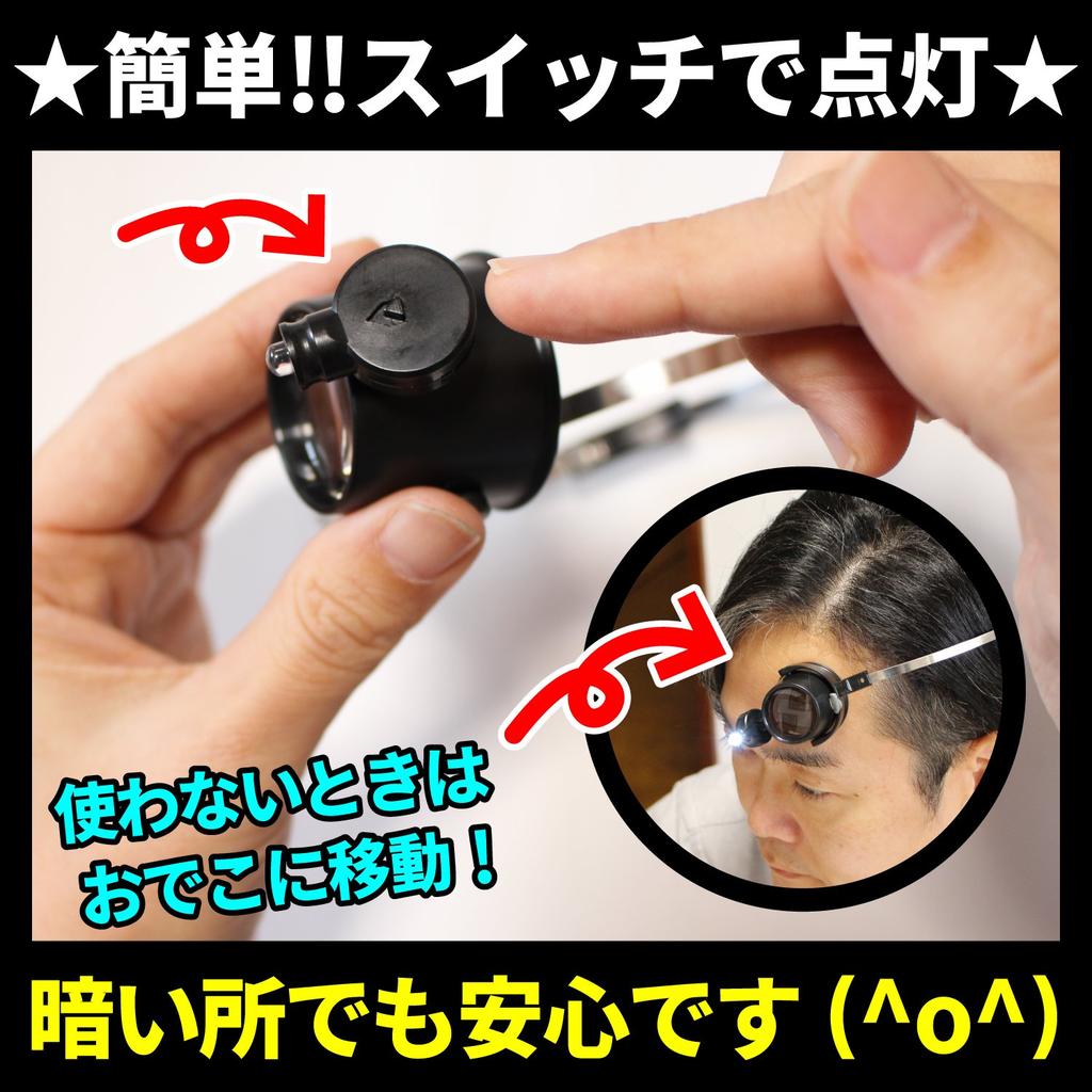 Phoenix Head Magnifier for Research and Precision Work LED Light Included Magnifying Glass [15x Magnification] / <45-Day Warranty>