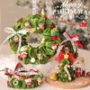 Twist Stick Christmas Tree Wreath For Door Wall Decoration For Holiday Homes Party Doorway Hanging Ornament