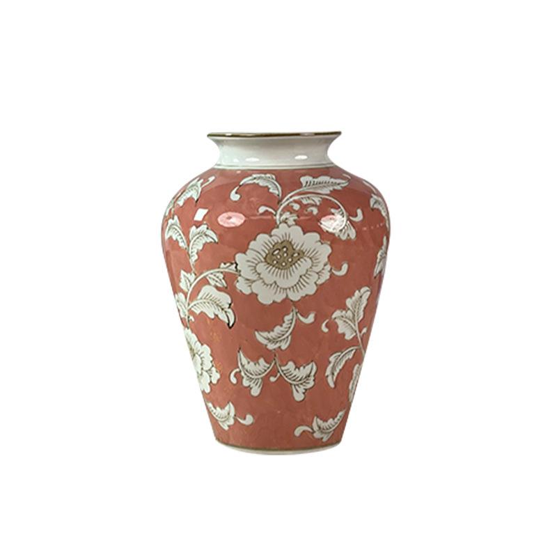 Chinese-style Retro Ceramic Vase Blue and White Porcelain Vase Flowerpot Flower Arrangement Accessories Home Decoration