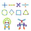 Suction Cup Toy Soft Throw Darts Set Building Blocks Pop Sucker Fidget Toy for Kids Parent-child Interactive Assembly Decompress