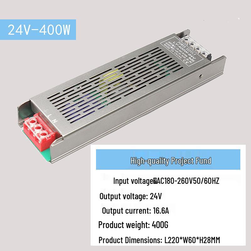 Silent LED 220-to-12 Converter: Low Voltage Linear Light Transformer & Controller for Light Strips.